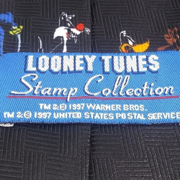 Vintage WB USPS Looney Tunes Stamp Collection Tie - Picture 7 of 8